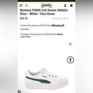 NIB PUMA CALI DREAM ATHLETIC SHOE